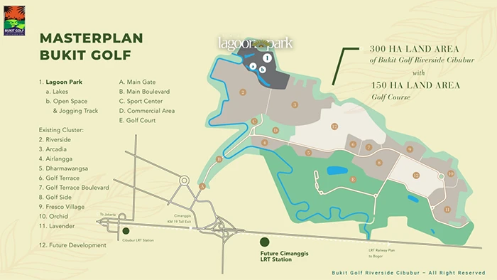 Lagoon Park Masterplan - Bukit Golf Riverside Cibubur