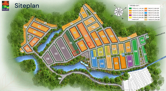 Lagoon Park Site Plan - Modern Tropical Lakeside Layout